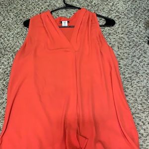 Reddish pink tank top blouse